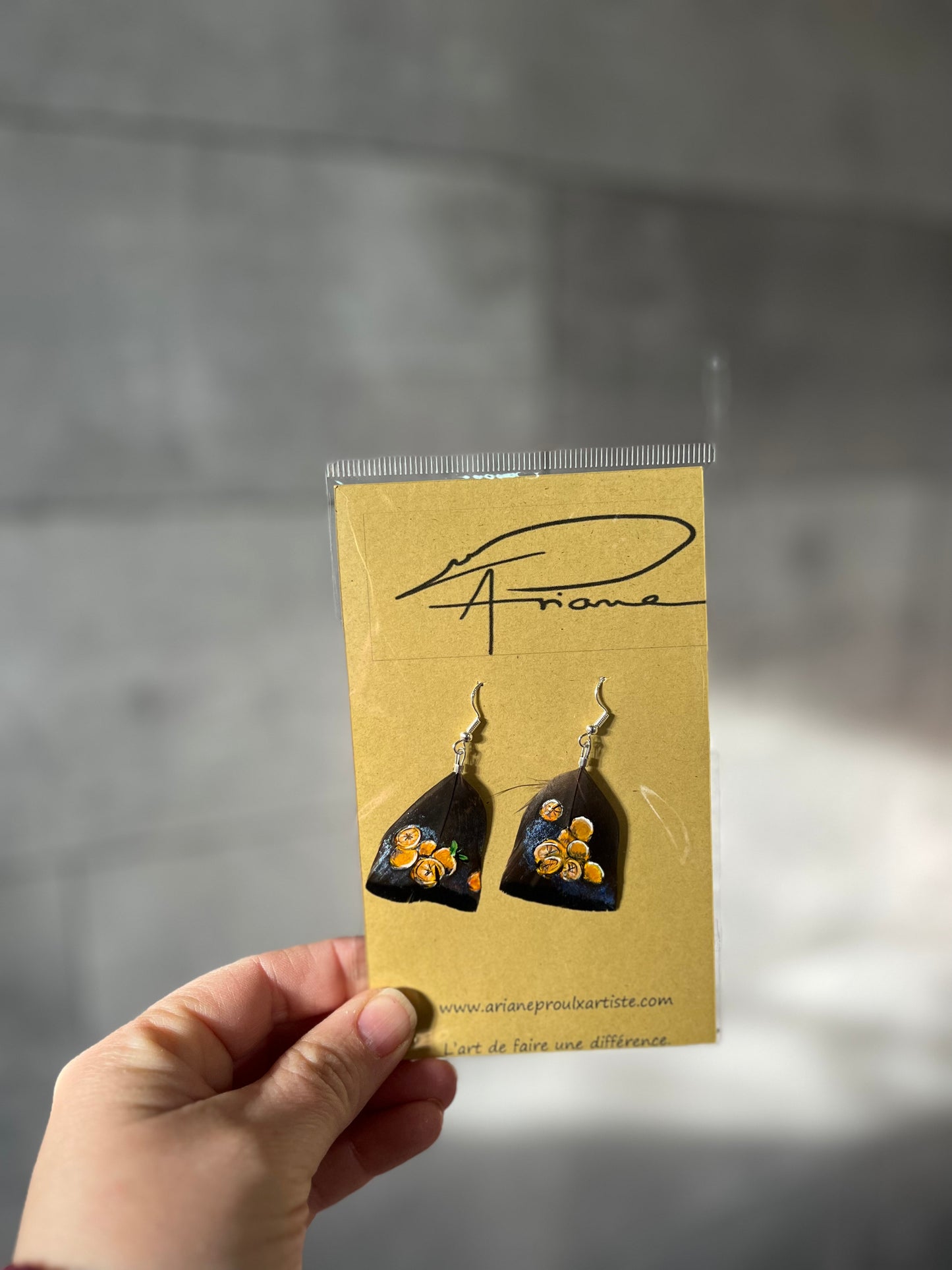 Boucles d’oreilles- oranges