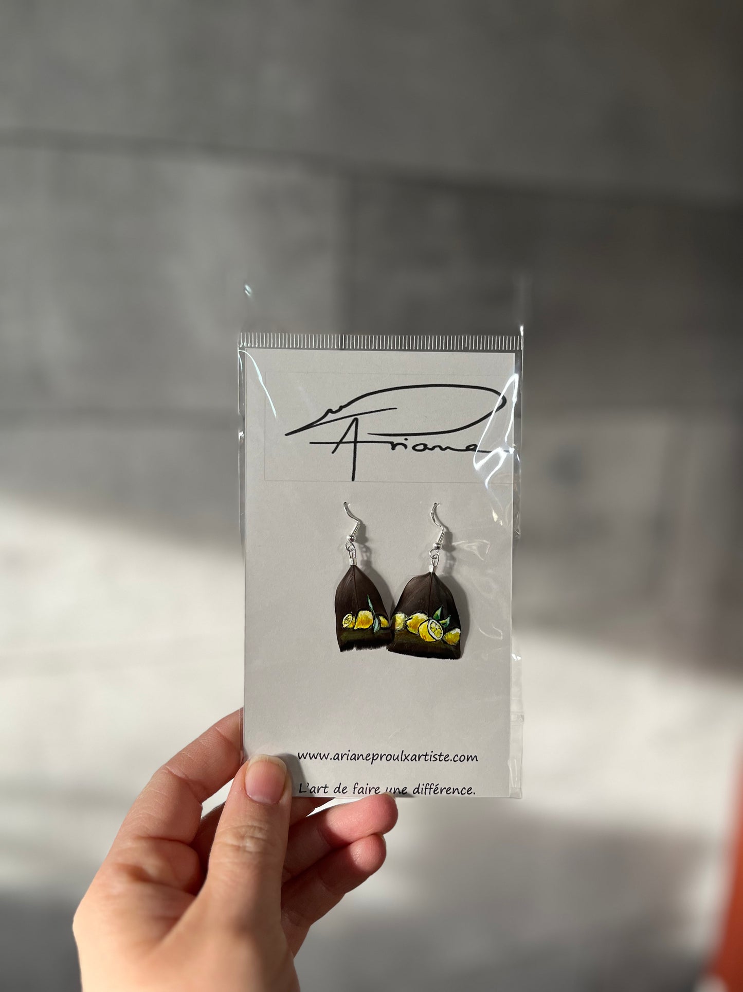 Boucles d’oreilles-citrons
