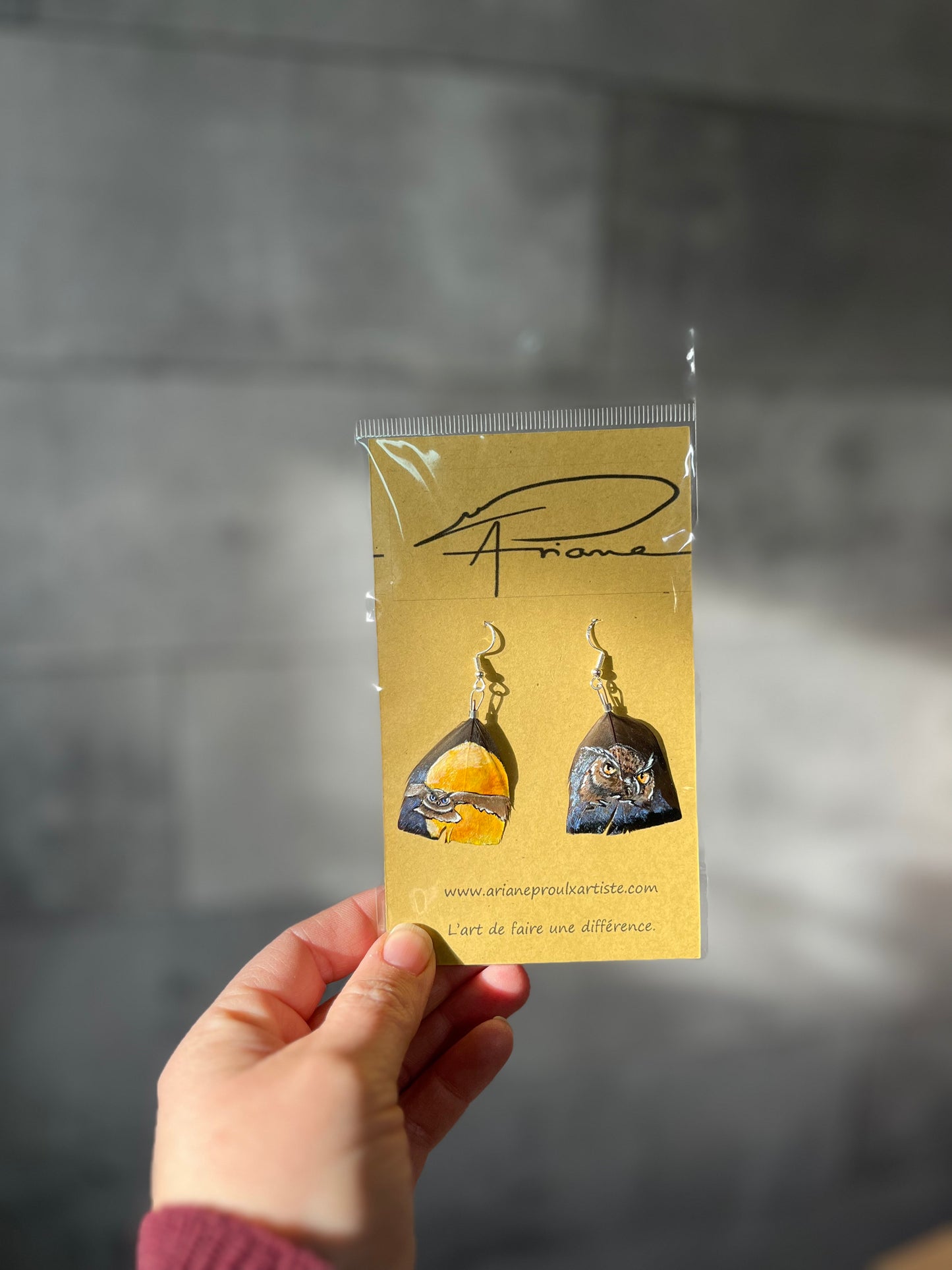 Boucles d’oreilles- hibou