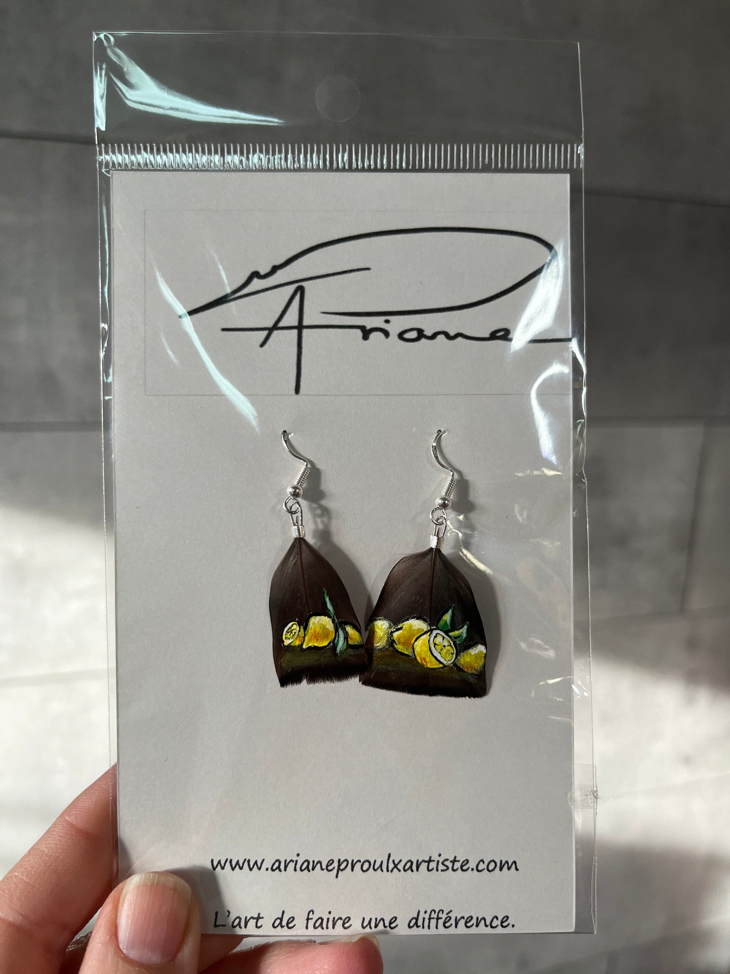Boucles d’oreilles-citrons