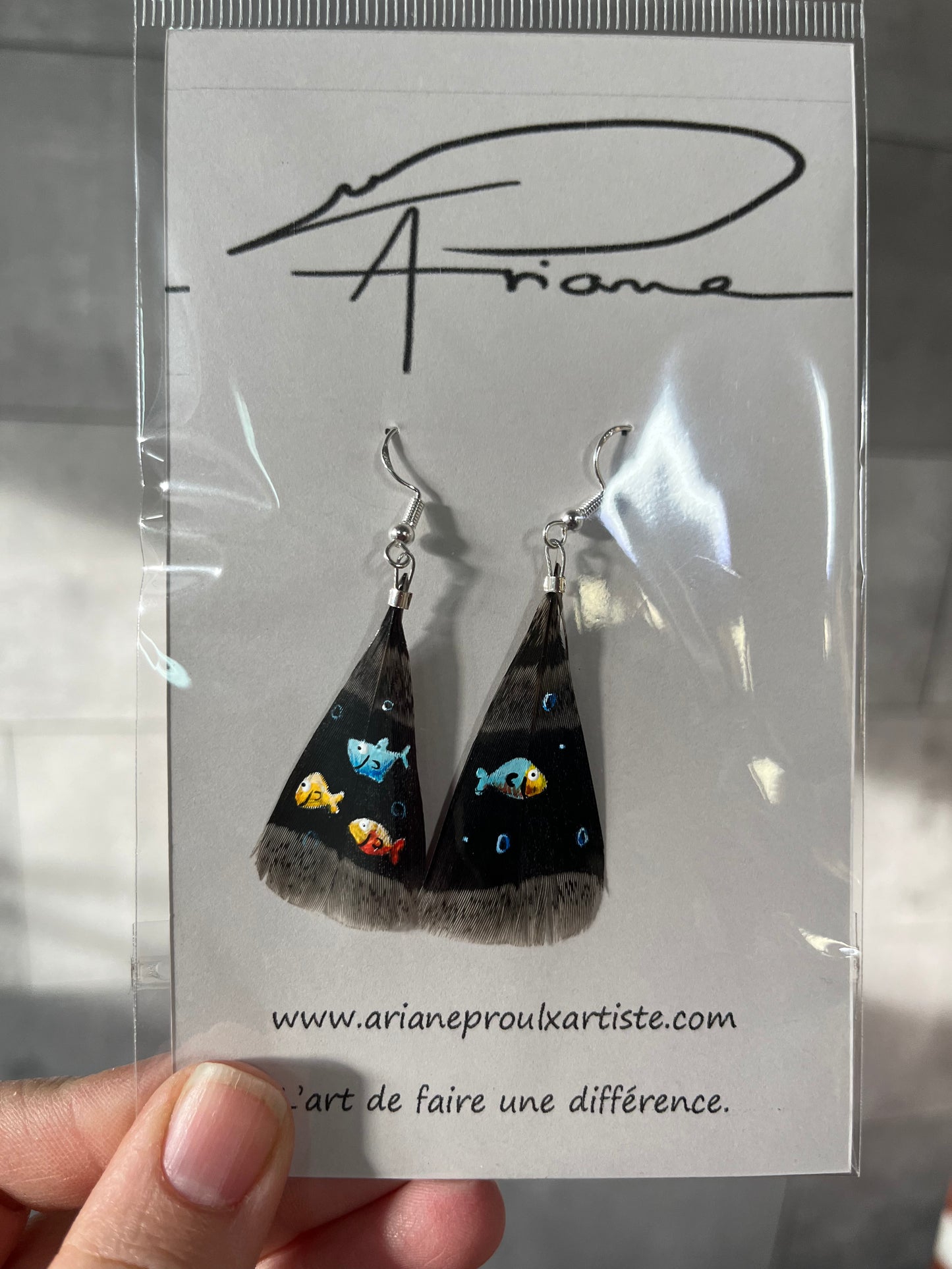 Boucles d’oreilles- poissons drôles