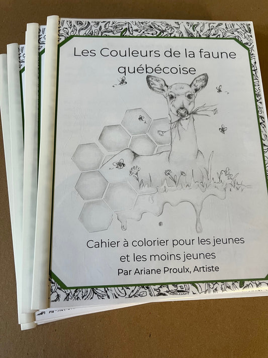 Cahier à colorier - Les couleurs de la faune québécoise